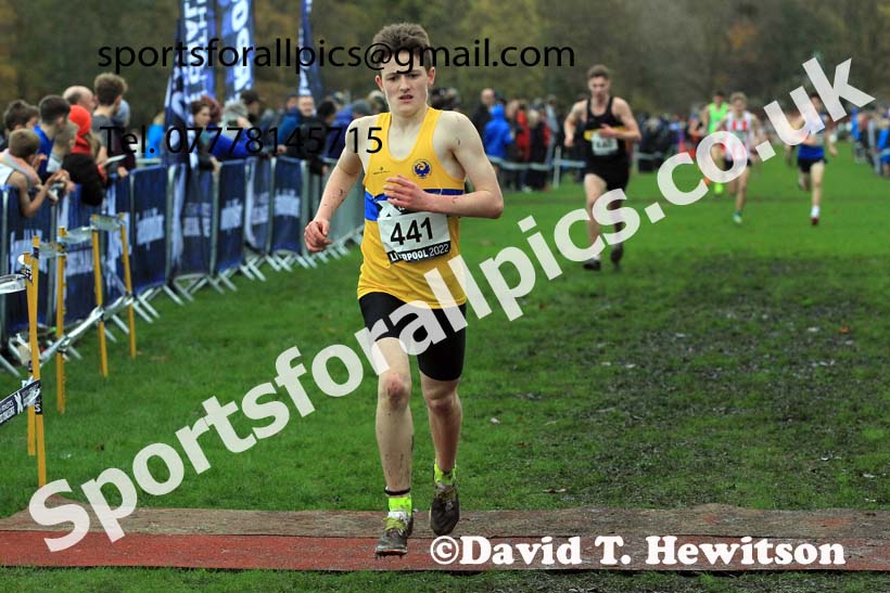 Boys Under-15s, 2022 British Athletics Cross Challenge, Sefton Park, Liverpool.  Photo: David T. Hewitson/Sports for All Pics